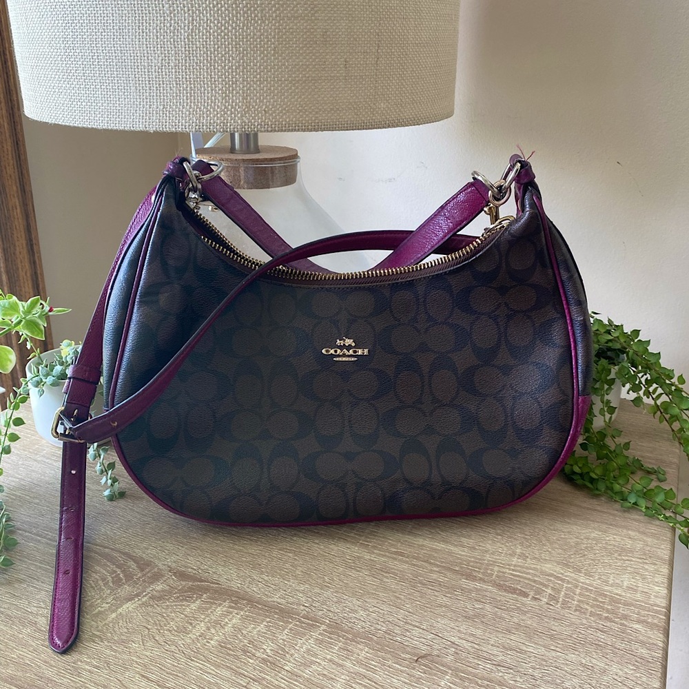 Coach hobo Purse Bag Fushia